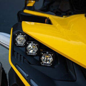 Can-Am Maverick Headlight Kit - Baja Designs - Triple S1 Unlimited - 2024+ Can-Am Maverick Headlight Kit - Baja Designs - Triple S1 Unlimited - 2024+